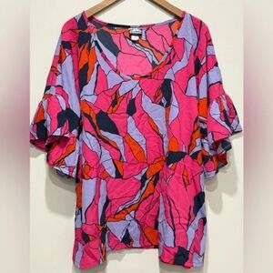 Manuhealii Women’s Ruffle Sleeve Tunic Top